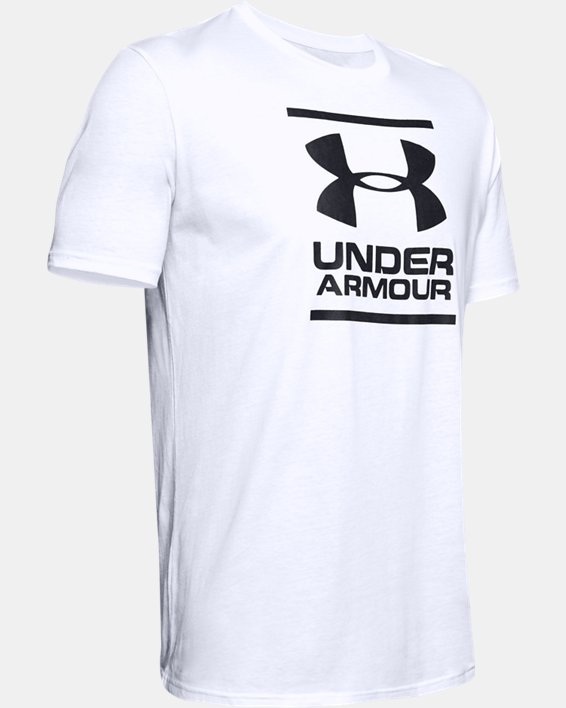 Men's UA GL Foundation Short Sleeve T-Shirt, White, pdpMainDesktop image number 6